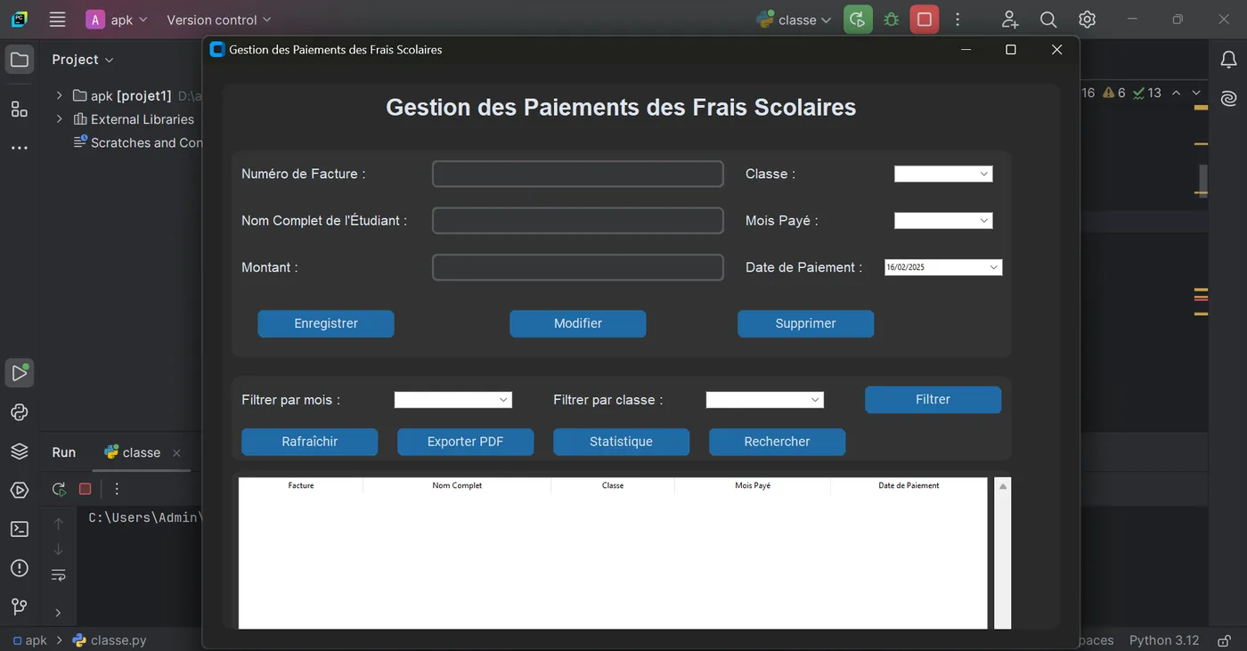 Aperçu du logiciel de gestion scolaire GSchool